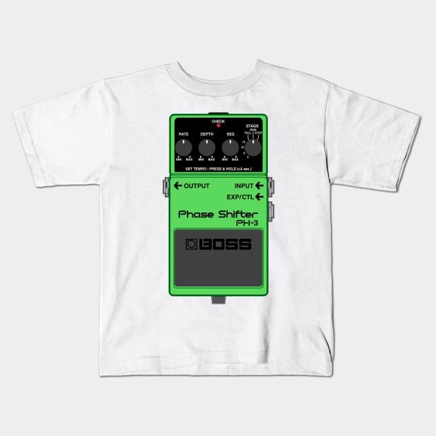 Boss PH-3 Phase Shifter Guitar Effect Pedal Kids T-Shirt by conform